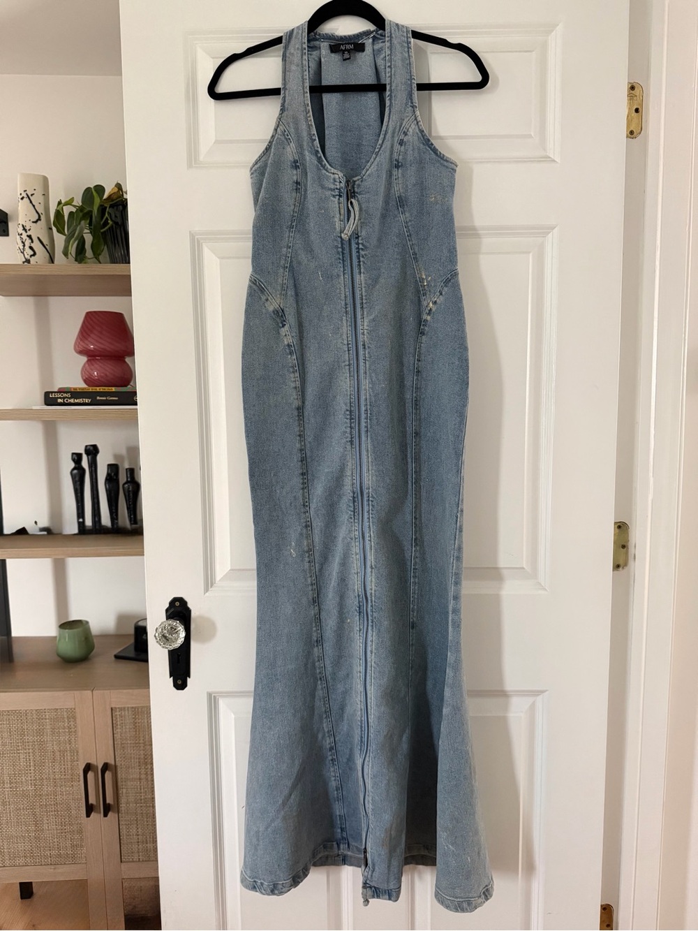 AFRM Kadence Maxi Dress - Denim XS